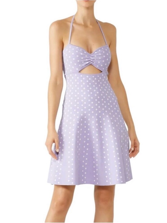 Ronny Kobo Collection Dresses & Skirts - Ronny Kobo-sz Large-Lavender Polka Dot Halter Dress